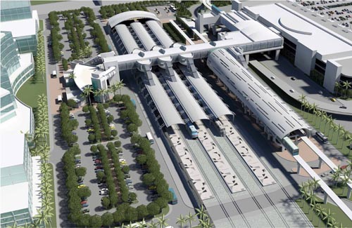 Click image to enlarge Miami Central Station Rail Platforms Exterior