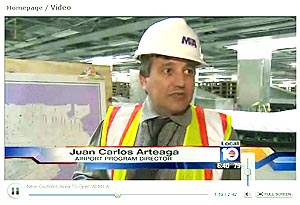 New Customs Area To Open At MIA -- Juan Carlos Arteaga is the Airport Program Director -- click here to view video