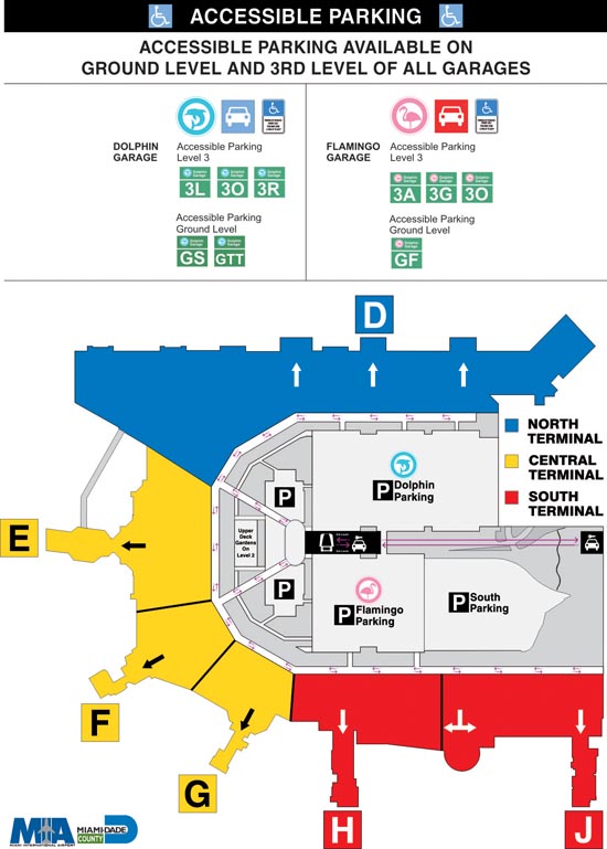 Map Of Miami Airport Where To Park - Miami International Airport