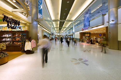 inside airport
