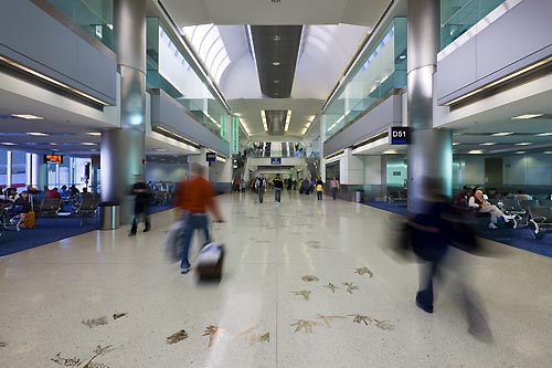 View of  Concourse D, North Terminal - Photo by Heery S&G